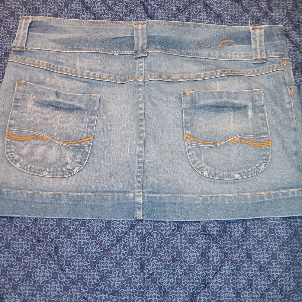 American Eagle Outfitters Light Blue Denim Mini Skirt